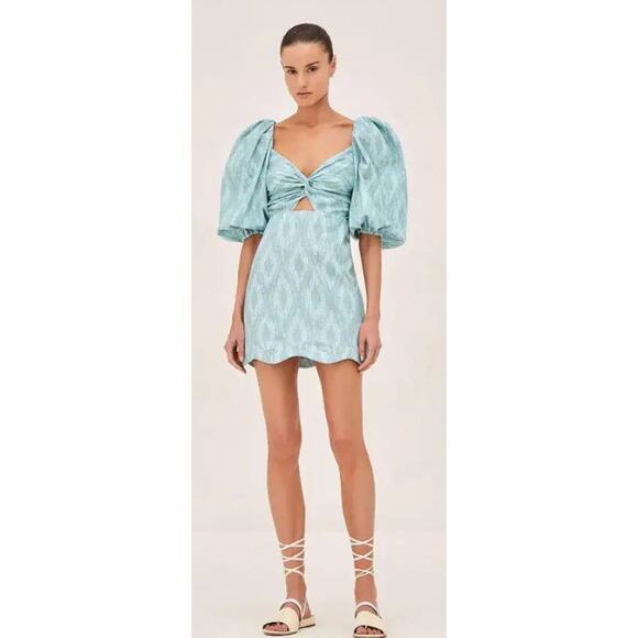 Alexis Valera Puff Sleeve Mini Dress Sz. XS - Picture 2 of 7